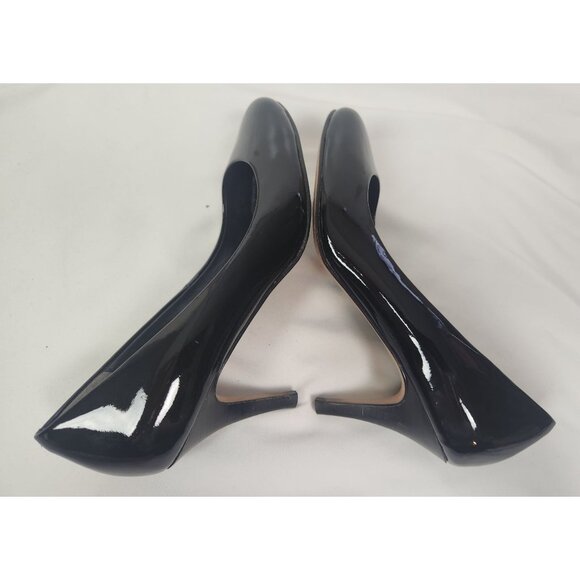 Cole Haan Women's Sz. 7B Black Patent Leather Round Toe Pumps - Picture 6 of 8